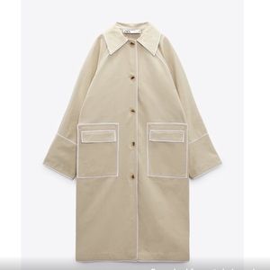 Zara Oversized Contrast Coat